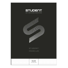 ICO Füzet vonalas ICO Student Black Prémium A/4 80 lapos füzet