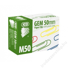 ICO Gemkapocs, 50 mm, ICO, színes (TICGKM50) gemkapocs, tűzőkapocs