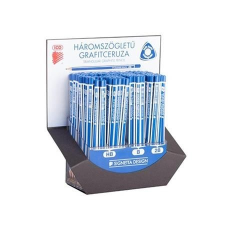 ICO Grafitceruza display, háromszögletű, HB,B,2B, ICO "Signetta", 184db/disp ceruza