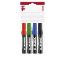 ICO Permanent 12 4db színes marker filctoll, marker