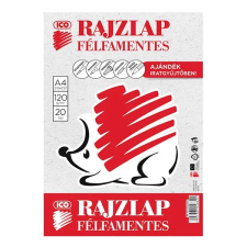 ICO Rajzlap ICO Süni A/4 120 gr félfamentes 20 ív/csomag rajzlap