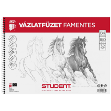 ICO Spirál vázlatfüzet B/4, famentes, 32lap, Student füzet