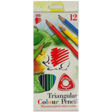 ICO süni: 12 darabos háromszög alakú színes ceruza készlet színes ceruza