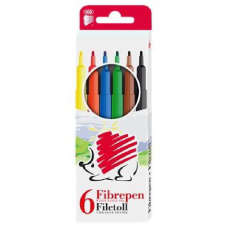 ICO Süni 300 D6 Filctoll készlet - Vegyes színek (6 db / csomag) (9580123000) filctoll, marker