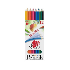 ICO Színes ceruza ICO Süni háromszögletű hajlékony 12 db/készlet színes ceruza