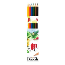 ICO Színes ceruza készlet, hatszögletű, ICO "Süni", 6 különböző szín színes ceruza