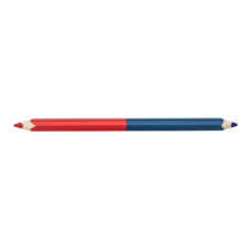 ICO vastag háromszög alakú piros-kék postairón színes ceruza
