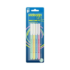 ICO Videotip Slim pasztell 4db-os vegyes színű szövegkiemelő filctoll, marker