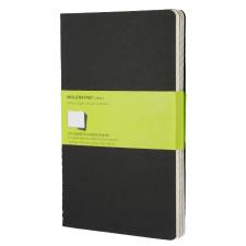 Ico Zrt Moleskine Jegyzetfüzet Cahier (3db) QP318 Fekete (L) Sima füzet