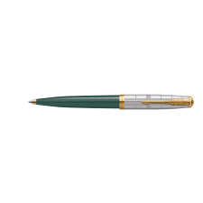 Ico Zrt Parker Royal 51 PREMIUM Golyóstoll, Arany klipsz 2169076 FOREST GREEN toll