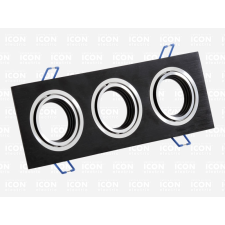 Icon Electric CORNER 3 billenthető halogén lámpatest 3xMr-16 fekete világítás