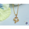  Idala gold antiallergén medálos nyaklánc szív alakú medál kisbabával 18K