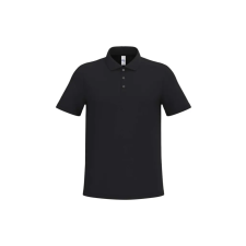 iDeal Basic IB295 férfi galléros pamut piké póló, Ideal Black-XS munkaruha