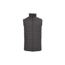 iDeal Basic IB6172 bélelt, steppelt férfi mellény, Dark Grey-3XL munkaruha