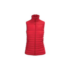 iDeal Basic IB6173 bélelt, steppelt Női mellény, Ideal Red-2XL munkaruha