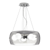 IDEAL LUX AUDI-10 SP5 FUME króm függesztett lámpa (IDE-103983) E27 1 izzós IP20