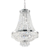 IDEAL LUX Caesar króm-átlátszó kristály függesztett lámpa (IDE-114279) G9 12 izzós IP20