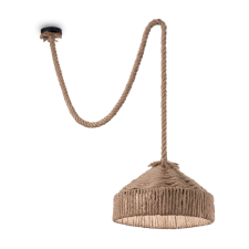 IDEAL LUX CANAPA SP1 barna függesztett lámpa (IDE-134833) E27 1 izzós IP20 világítás