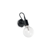 IDEAL LUX EDISON AP1 NERO fekete fali lámpa (IDE-148908) E27 1 izzós IP20