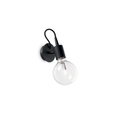 IDEAL LUX EDISON AP1 NERO fekete fali lámpa (IDE-148908) E27 1 izzós IP20 világítás