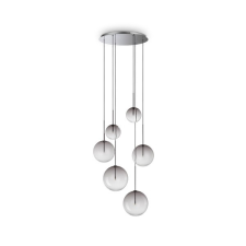 IDEAL LUX Equinoxe króm-átlátszó csillár (IDE-345413) G4 6 izzós IP20 világítás