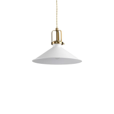 IDEAL LUX Eris fehér-sárgaréz függesztett lámpa (IDE-238173) E27 1 izzós IP20 világítás