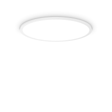 IDEAL LUX Fly Slim fehér LED mennyezeti lámpa (IDE-292250) LED 1 égős IP40 világítás