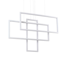 IDEAL LUX Frame fehér LED függesztett lámpa (IDE-253589) LED 1 izzós IP25 világítás
