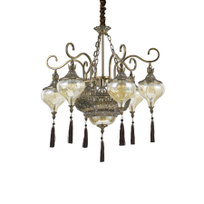 IDEAL LUX HAREM SP9 bronz csillár (IDE-116006) E27 5 izzós IP20 világítás