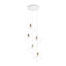 IDEAL LUX Ice fehér függesztett lámpa (IDE-237671) E27 5 izzós IP20 világítás