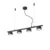 IDEAL LUX IDEAL-LUX-235455 MINOR Fekete Színű Függeszték 4XGX53 15W IP20