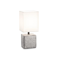 IDEAL LUX Kali fehér-szürke asztali lámpa (IDE-245348) E14  1 izzós IP20 világítás