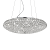 IDEAL LUX KING SP12 CROMO króm függesztett lámpa (IDE-088013) G9 12 izzós IP20
