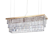 IDEAL LUX Martinez arany kristály függesztett lámpa (IDE-213583) E14 8 égős IP20 világítás