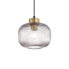 IDEAL LUX Mint füstszürke-sárgaréz függesztett lámpa (IDE-237398) E27 1 égős IP20 világítás
