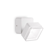 IDEAL LUX Omega Square fehér LED kültéri mennyezeti lámpa/fali lámpa (IDE-285528) LED 1 izzós IP54 kültéri világítás