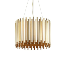 IDEAL LUX Pan arany függesztett lámpa (IDE-208817) E27 5 izzós IP20 világítás
