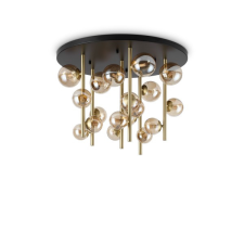 IDEAL LUX Perlage sárgaréz-átlátszó mennyezeti lámpa (IDE-328379) G9 18 izzós IP20 világítás
