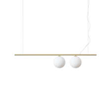IDEAL LUX Perline fehér-sárgaréz függesztett lámpa (IDE-282107) G9 2 izzós IP20 világítás