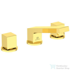 Ideal Standard EXTRA 3 üléses mosdó csaptelep automata leeresztővel,Brushed gold BD508A2 csaptelep
