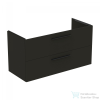Ideal Standard I.Life B 120x50,5 cm-es 2 fiókos fali szekrény mosdó és foganytú nélkül,Carbon grey matt T5514NV