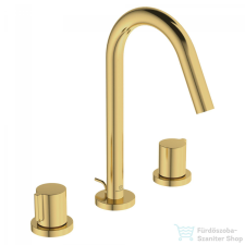 Ideal Standard JOY 3 üléses mosdó csaptelep automata leeresztővel,Brushed Gold BC783A2 csaptelep