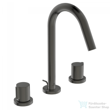 Ideal Standard JOY 3 üléses mosdó csaptelep automata leeresztővel,Magnetic grey BC783A5 csaptelep
