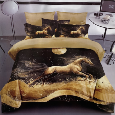 idealisotthon 3 részes nyomtatott ágyneműhuzat - ló és telihold lakástextília