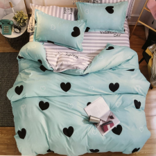 idealisotthon Szívecskés 7 részes ágynemű - akvamarin lakástextília