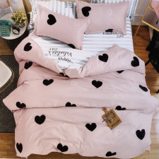 idealisotthon Szívecskés 7 részes ágynemű - barackszín lakástextília