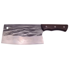 IdeallStore ® Chef&#039;s Satar, kézzel készített, Game Changer, 32 cm, rozsdamentes acél, 700 g, barna kés és bárd