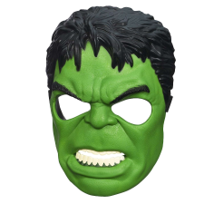 IdeallStore® gyermekmaszk, Hihetetlen Hulk, műanyag, zöld, rugalmas markolat, univerzális méret jelmez
