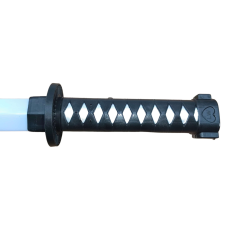 IdeallStore® Ninja Warrior játékkard, műanyag, LED, hangok, 67 cm, fekete katonásdi
