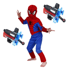IdeallStore® Spiderman jelmezkészlet, 120-130 cm és két kilövő tapadókoronggal jelmez